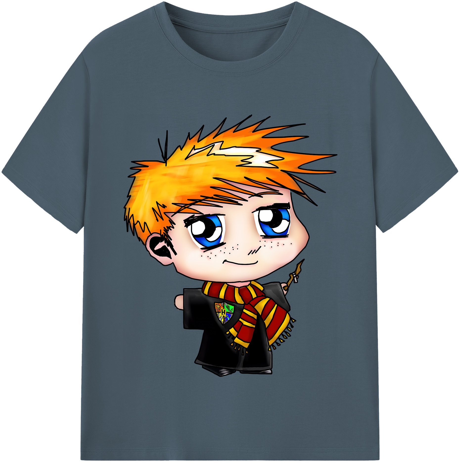 （画像用） Harry Potter ハリー・ポッターシリーズ 綿100％半袖Tシャツ（フロントプリント）